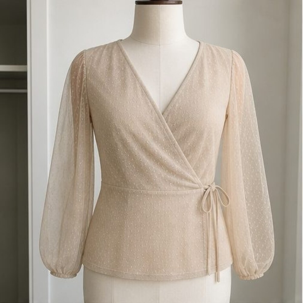Sand Puff Sleeve Top